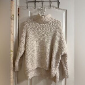 Dreamers Soft Cream Turtleneck Sweater